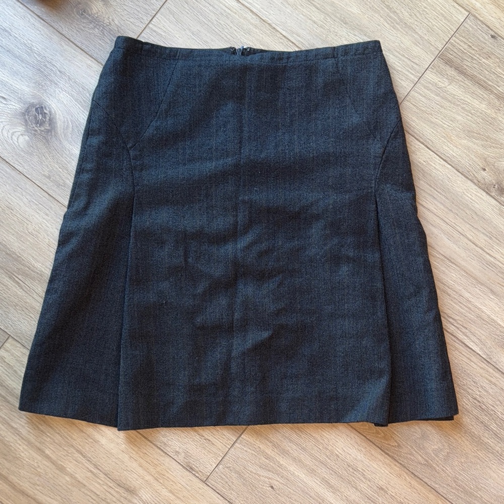ANN TAYLOR Gray Wool Business Work Skirt